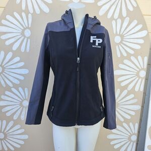 Port Authority Women's Black and Gray Utility Jacket